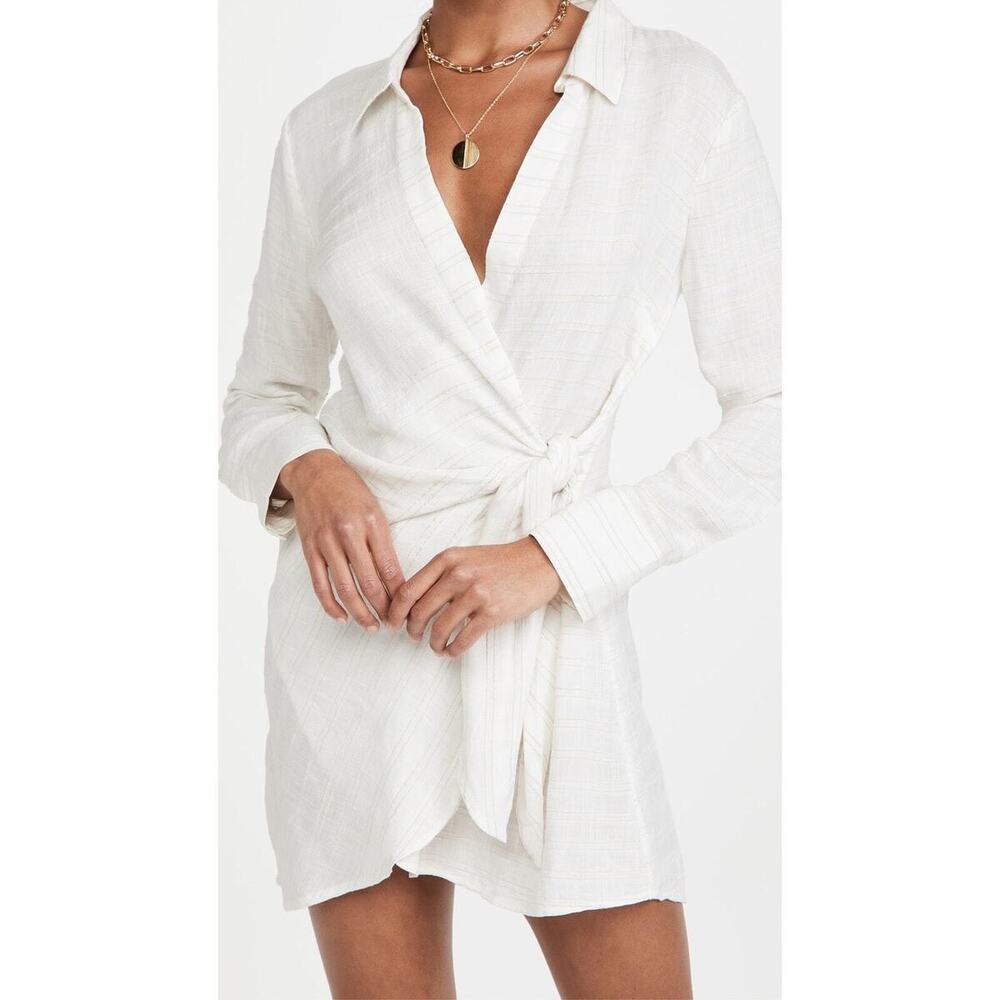 L*Space White Wrap Swim Coverup